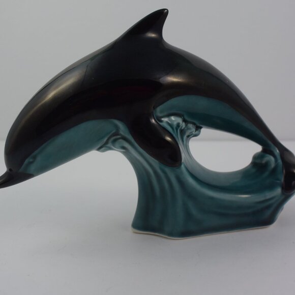 Poole Pottery Dolphin Cresting Wave, Vintage Made in England - Picture 1 of 12